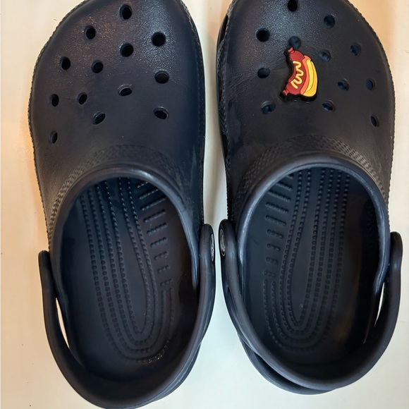 Kids navy Crocs size J1, fits approx US 13 - Picture 3 of 4